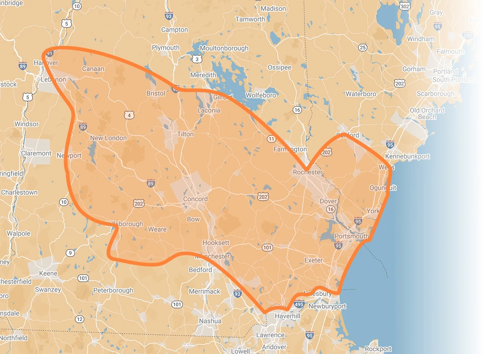 Service Area Map Image